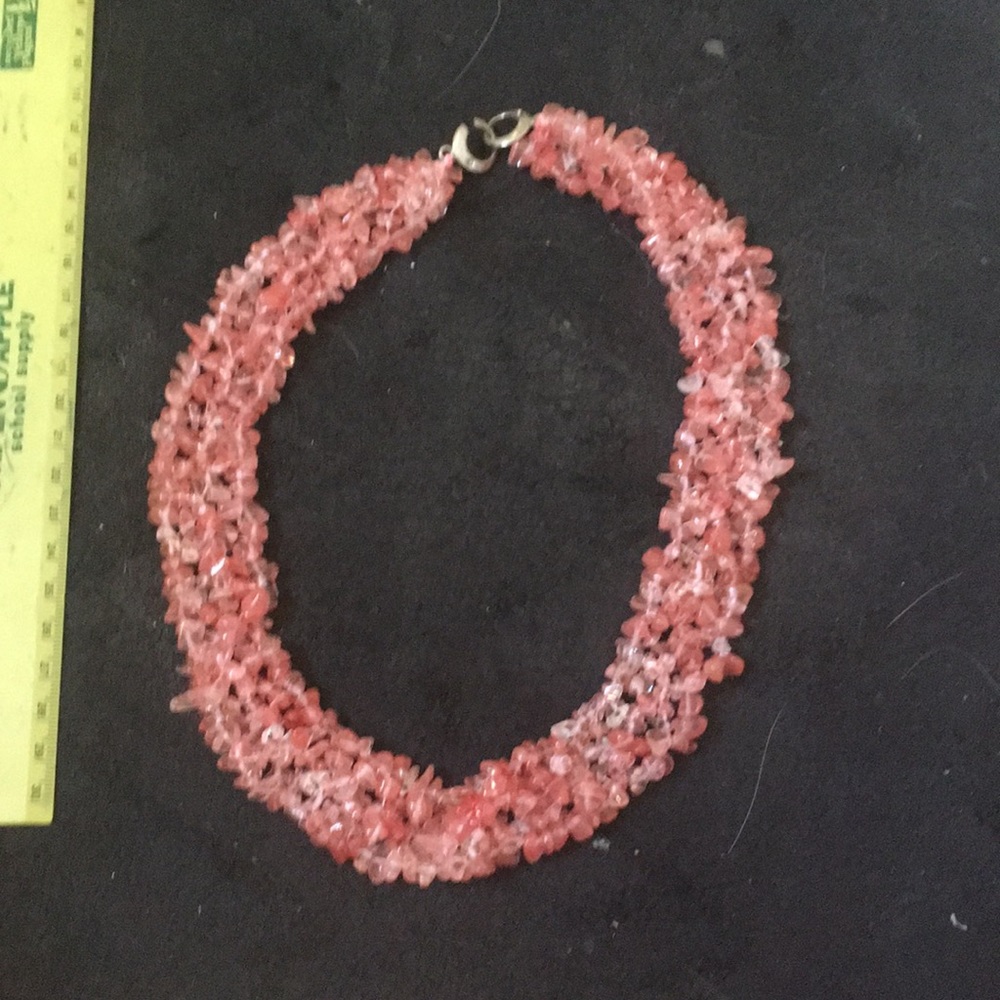 Used real gemstone necklace